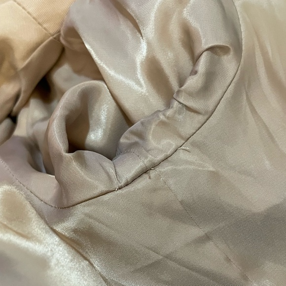 NWT Catherine Malandrino sz 2 100% Lyocell Light weight jacket Beige w/ Pockets - Picture 11 of 12